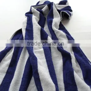 5 Star Hotel Spiral White and Blue Beach Towels thumbnail-2