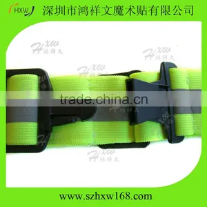 Neon Yellow Elastic Adjustable Buckle Safety Belt Cycling Walking thumbnail-6