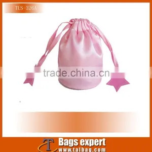 2016 Popular Satin Body Cosmetic Bags Drawstring Bag for Lady thumbnail-2