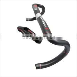 2016 Xinshun Mountain Bikes Carbon Handlebar Mtb Road Bike Accessories Bicycle Parts Grips With Stem BH2212 thumbnail-2