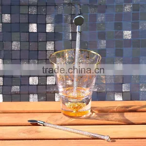 Very Useful Special Design Glass Cocktail Drink Stainless Steel Stirrer thumbnail-6