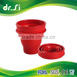 Folding Design Heat Resistant Food Grade Silicone Tea Cup For Office thumbnail-1