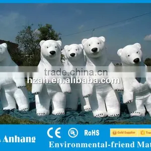 White Inflatable Polar Bear Costume for Festival Decoration thumbnail-1