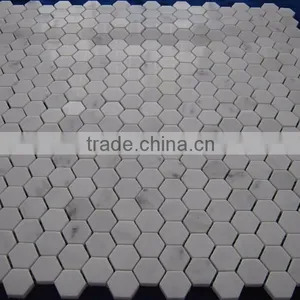 White Marble Mosaic Tile on Sale thumbnail-1