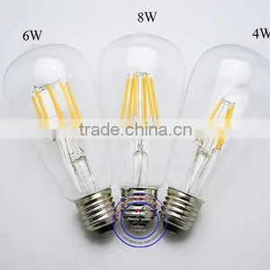 Loft Style LED Short Filament Bulb ST64 E27 2W 4W 6W 8W Warm White Light Bulb thumbnail-6