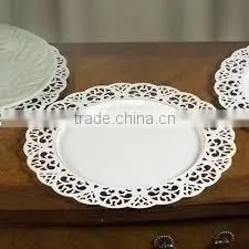 Designer White Charger Plate for Sale thumbnail-1