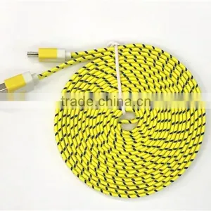Mobile Phone Accessory Micro Data Cable Colorful Weave Usb Cable thumbnail-1
