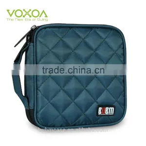 Blue 32 Capacity 230D Space Twill PVC Fabric DVD Case CD Holder Personalized cd Case Multi Disc Dvd Cases thumbnail-1