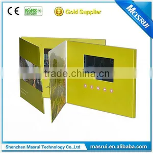 Uk Popular 4.3" Ultra-thin LCD Video Greeting Card LCD Video Brochure Digital Video Catalogue thumbnail-4