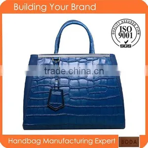 BSCI FACTORY Wholesale Croc Leather Handbag Women Bags thumbnail-1