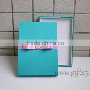 Best Wedding Invitation Card Boxes With Bowknot thumbnail-3