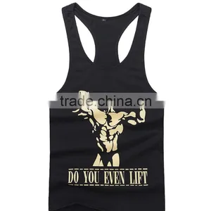 Customised Low Cut Tank Top. Men Singlet, y Back Custom Print Stringer, Racerback Singlet thumbnail-1