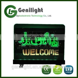 30x20cm LED Writing Board With Remote Controller 7 Colors RGB 46 Kinds Flash Mode Transparent Tempered Glass Panel Widely Used i thumbnail-1