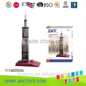 Sears Tower Diy 3d Famous Building Puzzle thumbnail-1