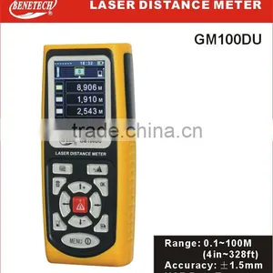Laser Distance Meter GM100DU Rangefinder Range Finder Distance Tester thumbnail-1