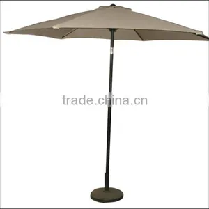 White Color Metal Pole Beach Umbrella thumbnail-1