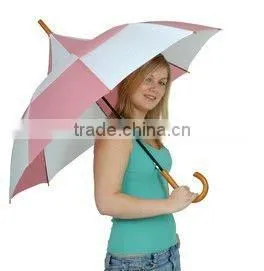 Big Top Golf Umbrella - Pink&white thumbnail-1