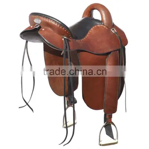 2016 Custom Trail Saddle - Custom Trail Saddle in Brown thumbnail-1
