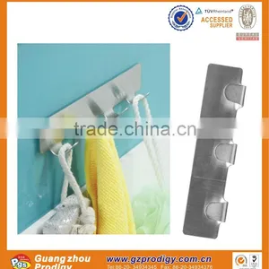Stainless Steel Metal Adhesive Wall Hook Wall Mount Hanger Hooks thumbnail-1