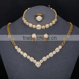 AAA Stone Brass Jewelry Set,cubic Zirconia Jewelry Set Christmas Gifts thumbnail-2
