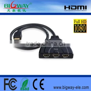 3 Port 1080P Switch Splitter Cable Hub For HDTV PS3 XBOX Selector HDMI Switcher thumbnail-4