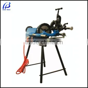 HT-50F High Quality Steel Pipe Threading Machine With BSPT HSS Die thumbnail-1