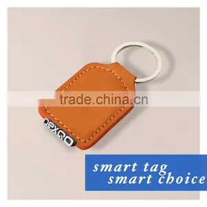 Custom Logo Embossed Rfid Key Fob Leather thumbnail-1