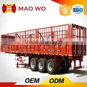 3 Axle High Quality Gooseneck Fence Cargo Transport Stake Semi Trailer thumbnail-6
