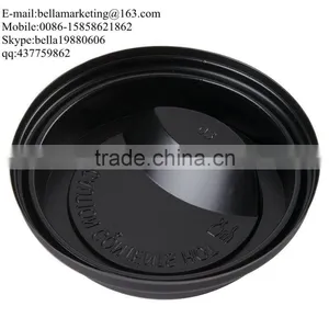 10, 12, 16, and 20 Oz. Black Hot Paper Cup Travel Lid, Disposable Hot Coffee Cup Lids thumbnail-4