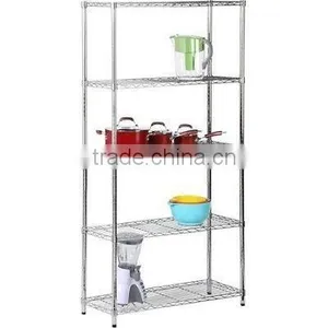 Wire Shelving Metal 5 Tier Kitchen Storage Shelf Rack thumbnail-1