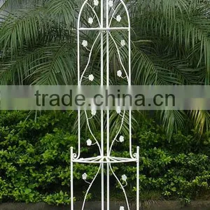 Metal 4 Tier Corner Shelf Antique Bookshelf and Plant Stand thumbnail-1