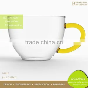 Dinkware Producer Heat Resistant Coffee Mug With Silicon Saucer thumbnail-3