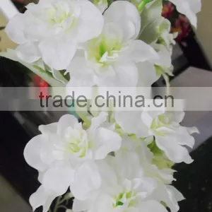 SJ1010895 Artificial Silk Flower/single Stem Delphinium Flower Fabric thumbnail-3