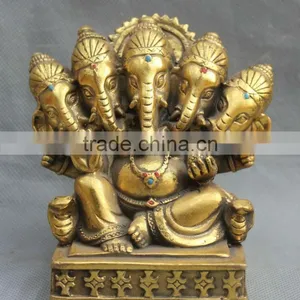 Art And Collectible Use Home Decoration Bronze Ganesha Statue thumbnail-1