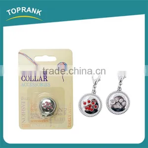 Cheap Rhinestone Dog Paw Pendant Wholesale Pet Dog Pendant thumbnail-2