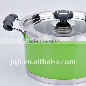 Popular Fasion Stainless Steel Glass Lid Fry Pan thumbnail-5