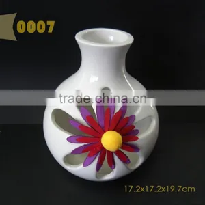 Beautiful White Color Ceramic Flower Vase thumbnail-3