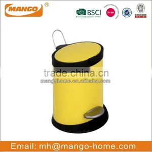 Household Color Coated Soft Close Foot Pedal Trash Bin thumbnail-1