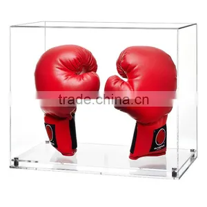Hot Selling Clear Acrylic Lucite Boxing Glove Display Case, Perspex Boxing Glove Show Box With Lid thumbnail-1