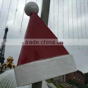 Outdoor FRP Christmas Hat Decoartion thumbnail-2