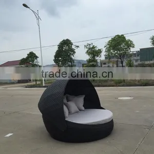 2016 Hot Sale Round Rattan Lounger for Beach thumbnail-5