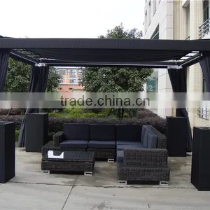 Outdoor Luxurious Rattan Pavilion Gazebo Garden Tent Supplies thumbnail-3