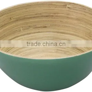 New Design Bamboo Salad Bowls, Clear Spun Bamboo Salad Bowls thumbnail-5