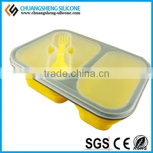 FDA Silicone Lunch Case, Food Container, Silicone Gift thumbnail-5