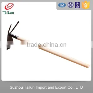 A3 Steel Head Long Wooden Handle Fork Hoe thumbnail-3