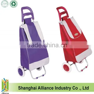 Folding Lightweight Wheeled Grocery Cart Shopping Trolley Bag thumbnail-3
