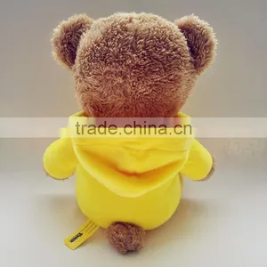 China Customize Design Wholesale Yellow Coat Plush Bear thumbnail-5