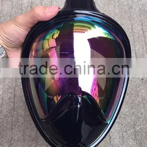 Magic Color Plating Snorkel Mask Full Face Protect Eyes Fashionable Mask for Diving Swimming thumbnail-2
