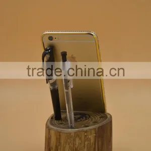 Wood Wooden Desk Holder Table Stand for IPhone 5c 5S 6 Plus thumbnail-3
