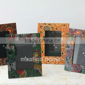 Wood Lacquer Dotted Photo Frame thumbnail-1
